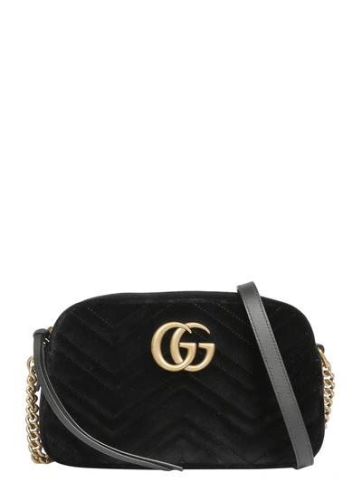Shop Gucci Small Gg Marmont Shoulder Bag In 1000