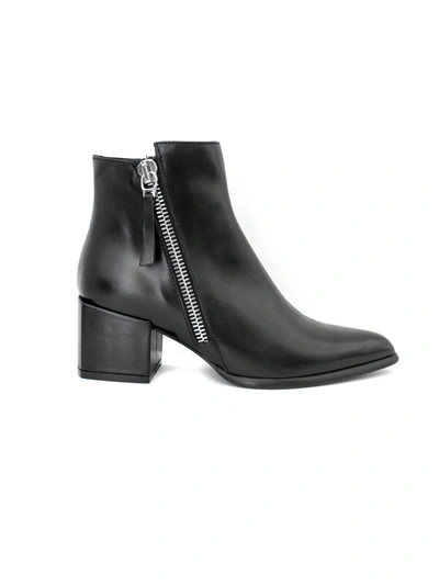 Shop Roberto Festa Daniela Ankle Boot In Black Leather. In Nero