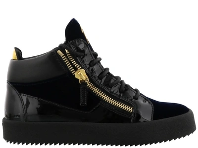 Shop Giuseppe Zanotti Kriss Sneakers In Navy