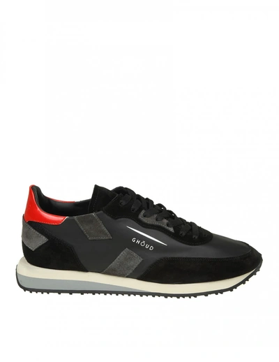 Shop Ghoud Rush"  Sneakers In Black Suede And Leather"