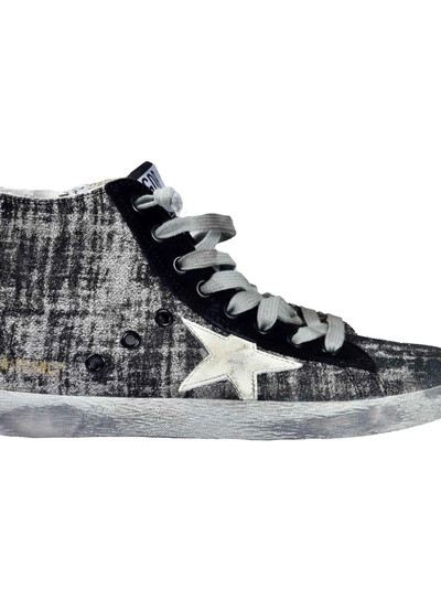 Shop Golden Goose Francy High-cut Sneakers In Bblack Curtain White Star