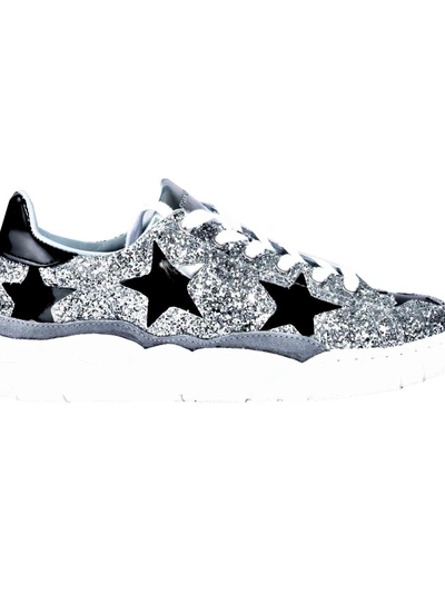 Shop Chiara Ferragni Star Sneakers In Silver