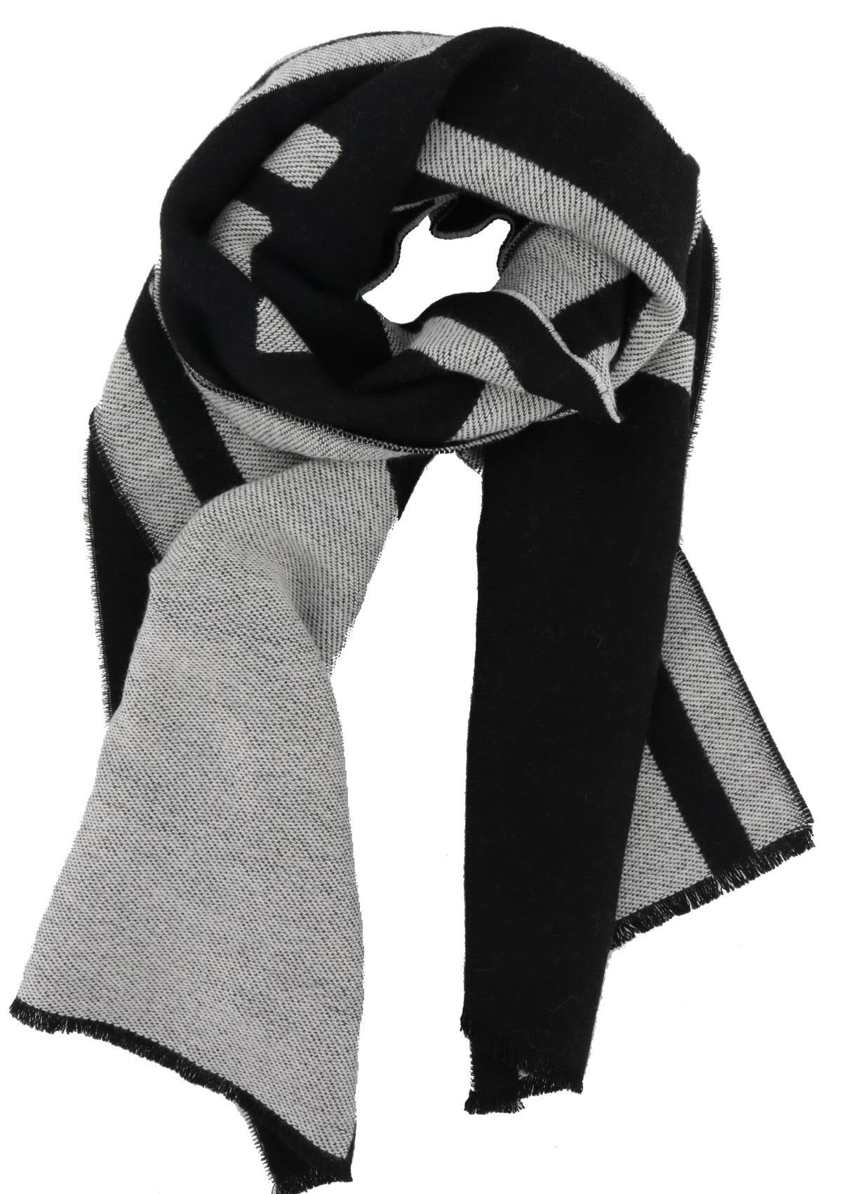 fendi scarf black and white