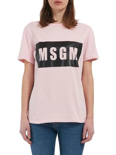 Shop Msgm T-shirt In Pink