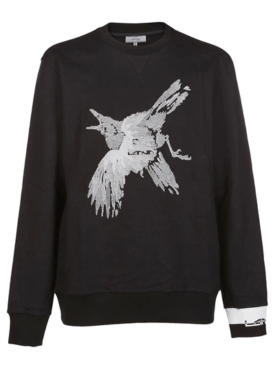 Shop Lanvin Bird Sweatshirt In Black