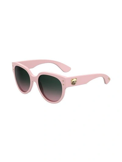 Shop Moschino Eyewear Teddy Bear Sunglasses In Pink