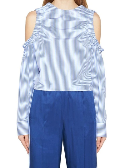 Shop Tommy Hilfiger Hilfiger Collection Ithaca Top In Blue