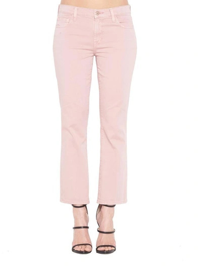 Shop J Brand Selena Mid Rise Jeans In Pink