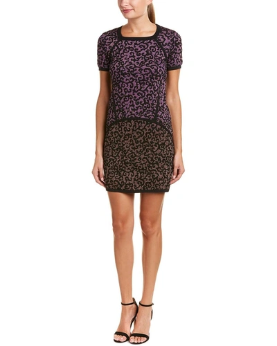 Shop M Missoni Shift Dress In Purple