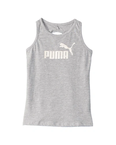 Shop Puma Twist Back Tank In Grey