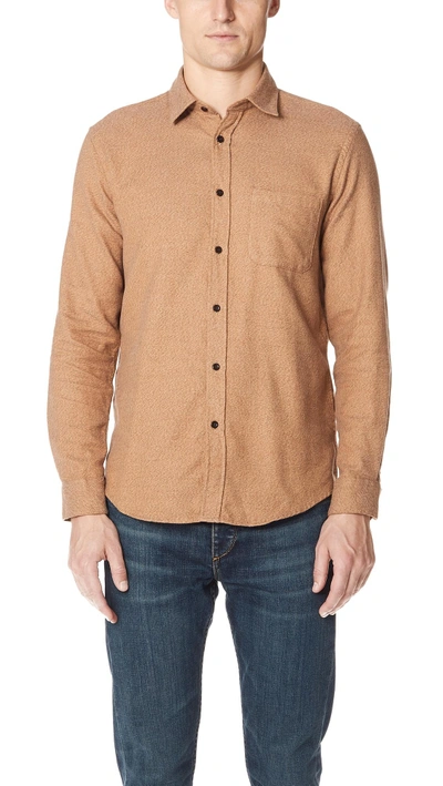 Shop Portuguese Flannel Canela Shirt In Cinnamon