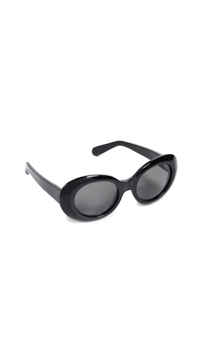 Shop Acne Studios Mustang Sunglasses In Black/grey