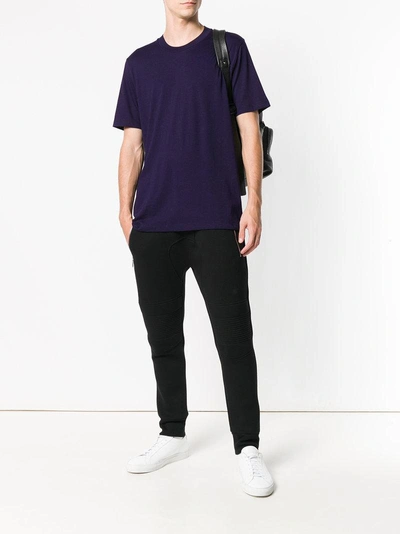 Shop Jil Sander Classic Plain T-shirt - Purple