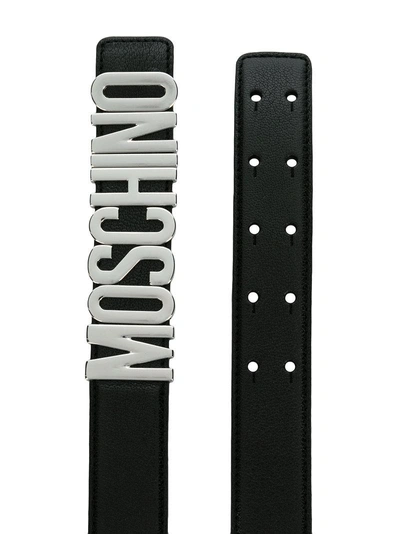 Shop Moschino Gürtel Mit Logo - Schwarz In Black