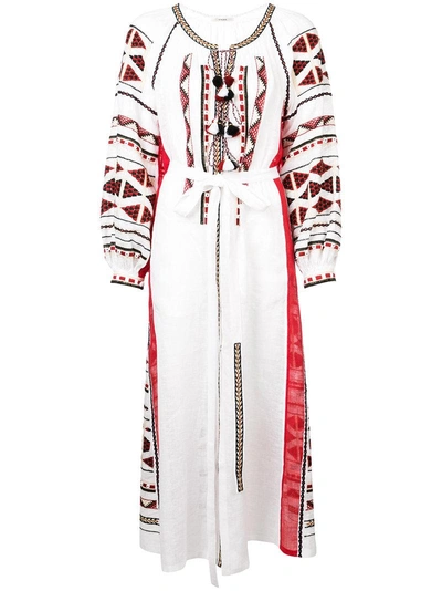 Shop Vita Kin Embroidered Maxi Dress - White