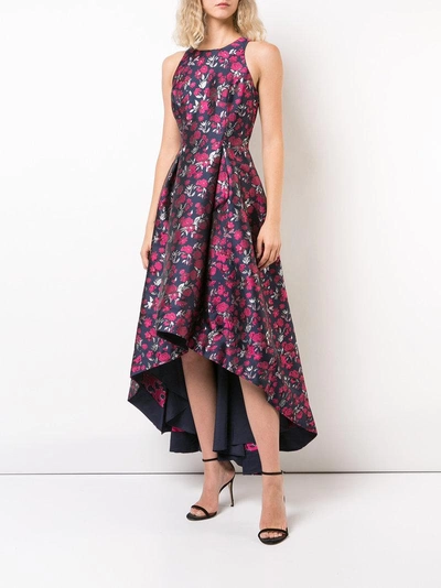 Shop Aidan Mattox Sleeveles Floral Jacquard Gown - Pink