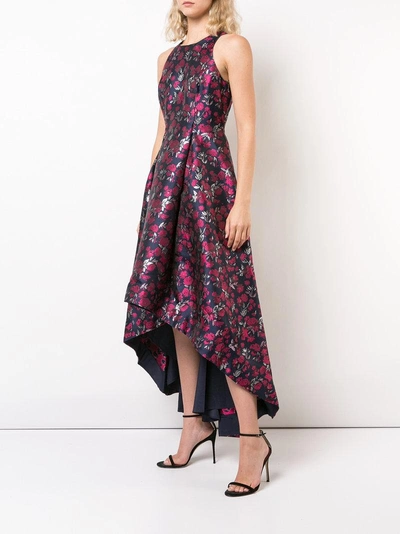 Shop Aidan Mattox Sleeveles Floral Jacquard Gown - Pink