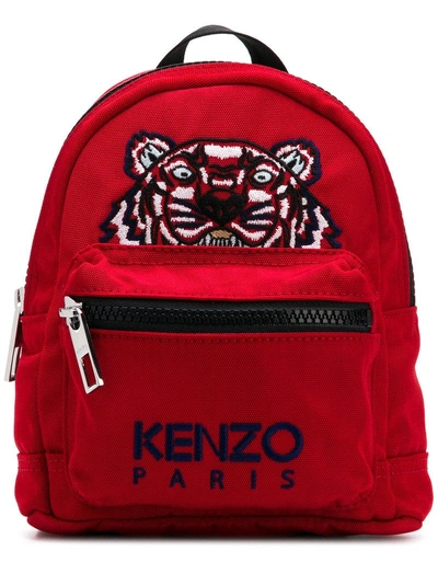 Shop Kenzo Mini Tiger Backpack In Red
