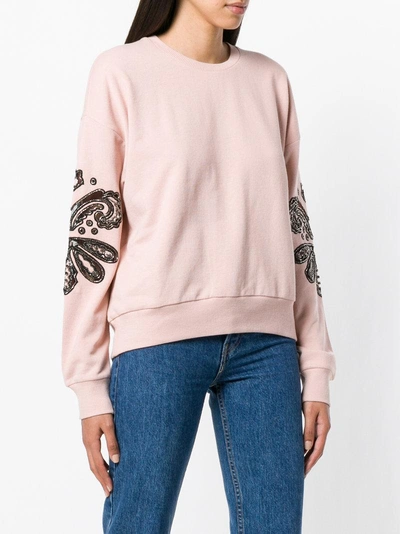 Shop Pinko Valigia Sweatshirt In Pink