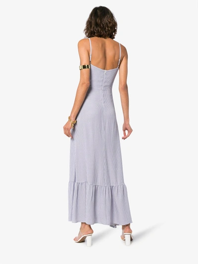 Shop Reformation Prairie Maxi Dress In Pink/purple