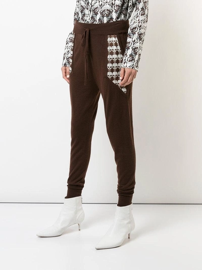 Shop Thomas Wylde Lax Trousers - Brown