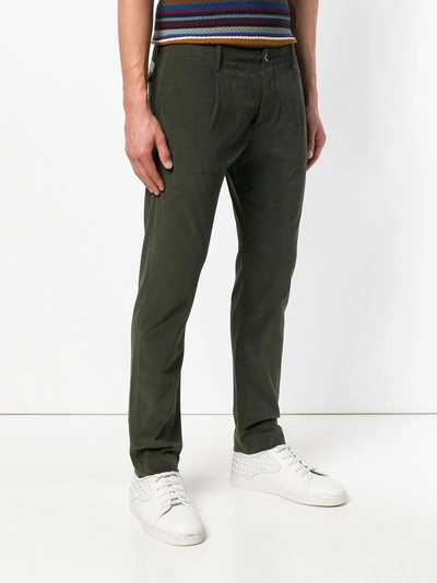 Shop Nine In The Morning Slim-fit Trousers - Green