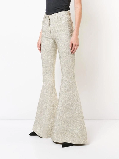 Shop Rosie Assoulin Exaggerated Flare Trousers