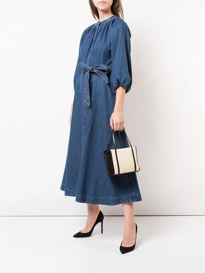 Shop Co Belted Denim Dress In Blue