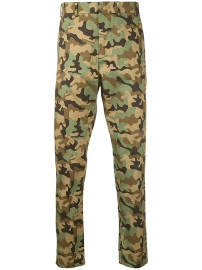 Shop N°21 Nº21 Camouflage Print Trousers - Green