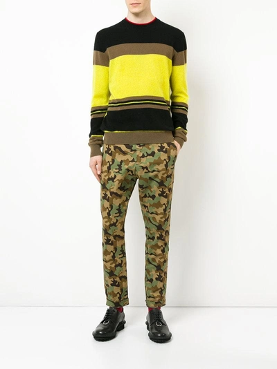 Shop N°21 Nº21 Camouflage Print Trousers - Green