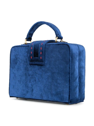 Shop Mehry Mu Top-handle Box Tote - Blue