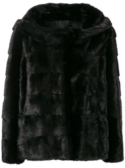 Shop Simonetta Ravizza Concealed Front Jacket - Black