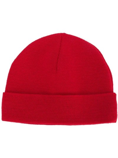 Shop Ami Alexandre Mattiussi Fine Knit Beanie - Red