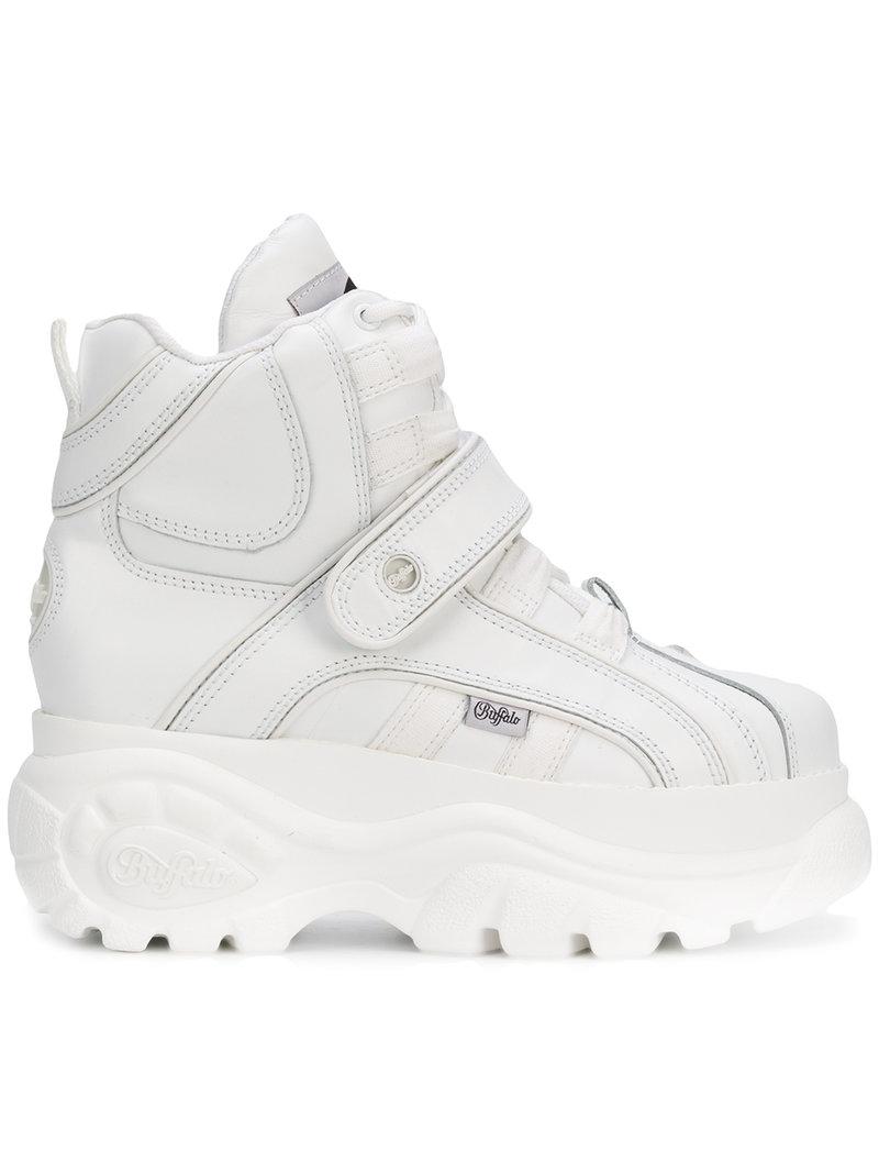 Buffalo White 1348 Platform Sneaker Boots | ModeSens