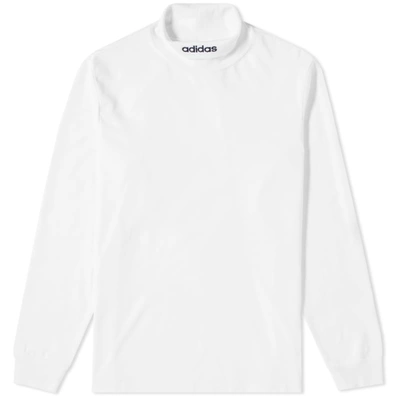 Adidas Originals Adidas Long Sleeve Hi Collar Tee In White | ModeSens