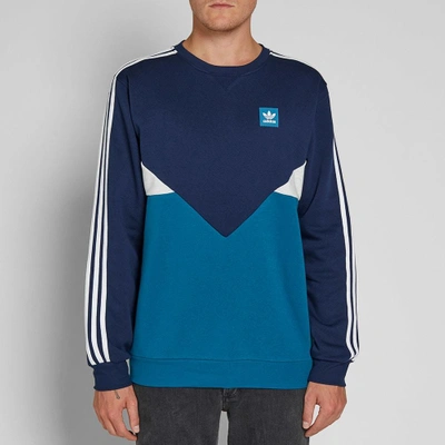 Adidas Originals Adidas Premier Crew Sweat In Blue | ModeSens