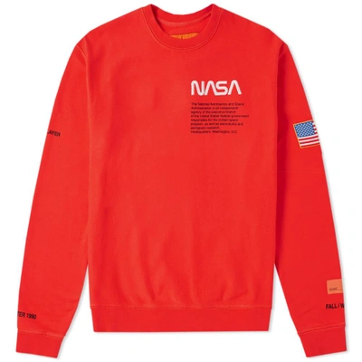 Shop Heron Preston Crew Sweat In Red