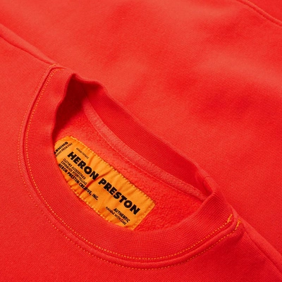 Shop Heron Preston Crew Sweat In Red