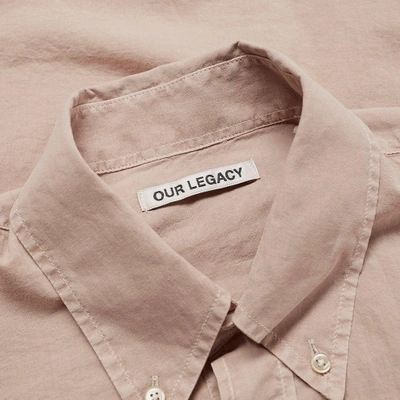 Shop Our Legacy Borrowed Button Down Shirt In Pink