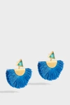 KATERINA MAKRIYIANNI FRINGED GOLD-TONE BEADED EARRINGS,K7.E3.CHR.B.VG.W