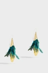 KATERINA MAKRIYIANNI Gold-Tone Feather Earrings,K8.E7.F.P.B.W