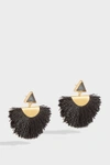 KATERINA MAKRIYIANNI FRINGED GOLD-TONE BEADED EARRINGS,K7.E3.H.VG.W