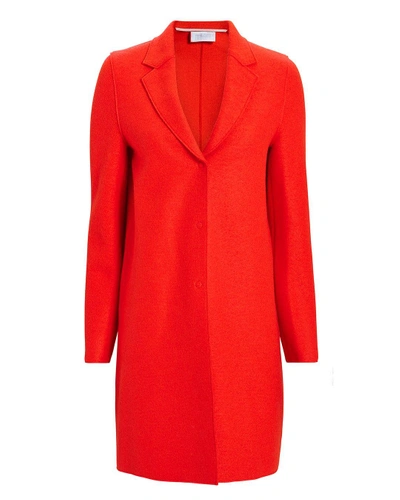 Shop Harris Wharf Orange Cocoon Coat