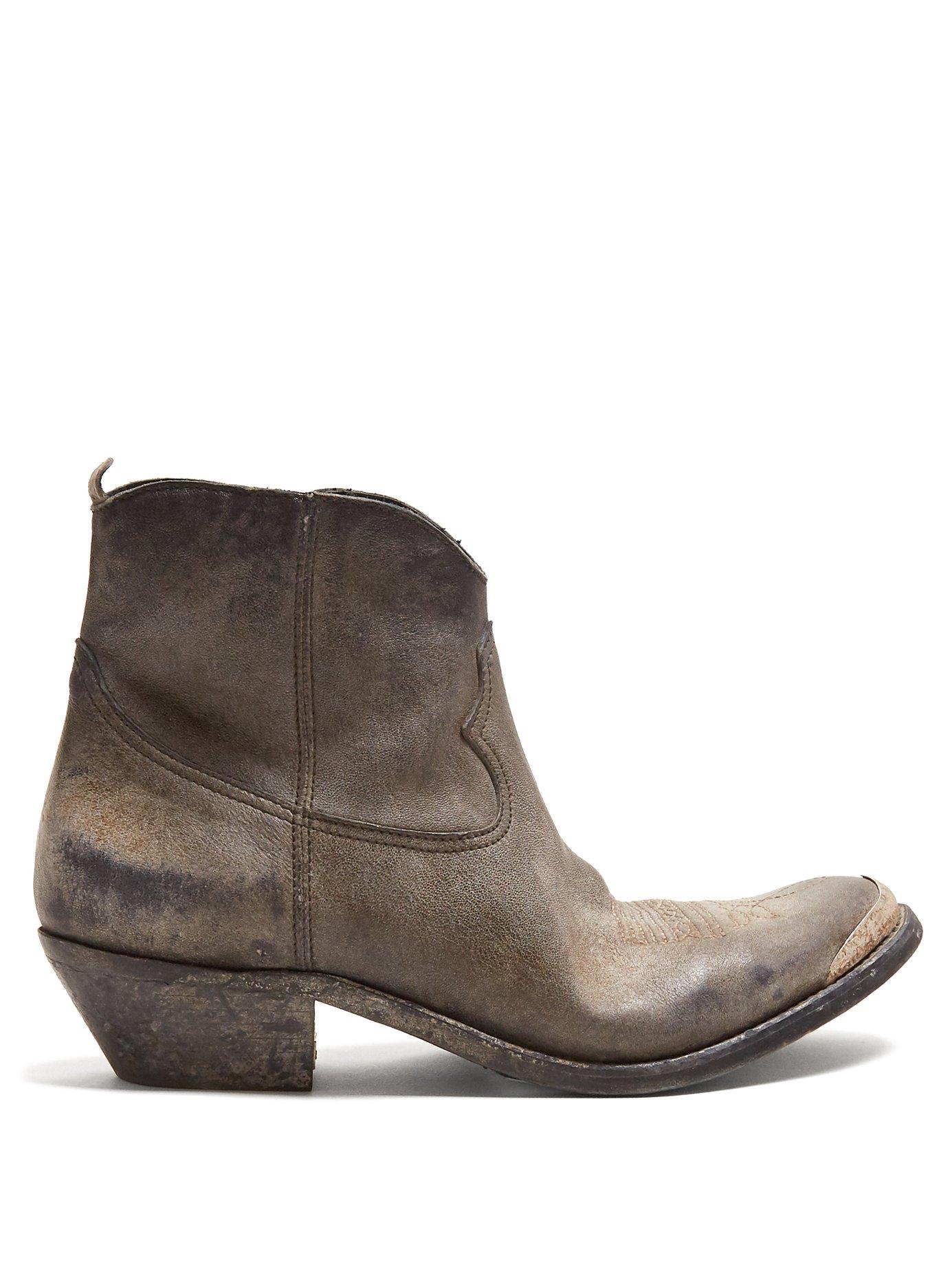 golden goose distressed boots