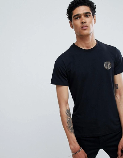 T-shirt In Black With Small - Black ModeSens