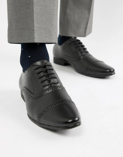 Shop Next Lace Up Leather Brogues In Black - Black