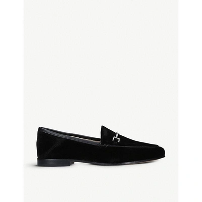 Shop Sam Edelman Loraine Velvet Loafers In Black