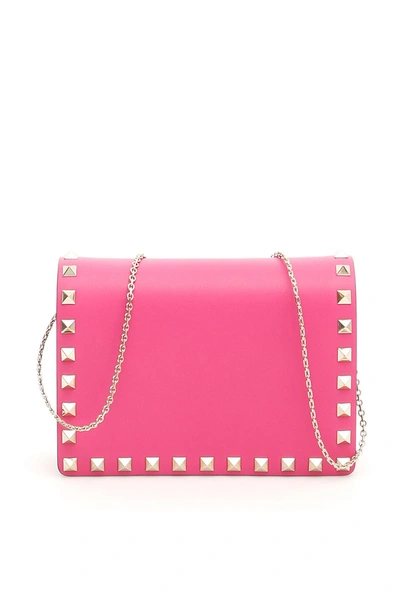 Shop Valentino Mini Rockstud Bag In Basic