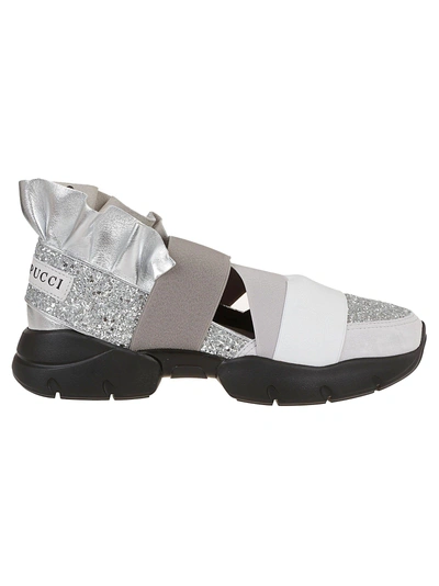 Shop Emilio Pucci City Up Slip-on Sneakers In Argento
