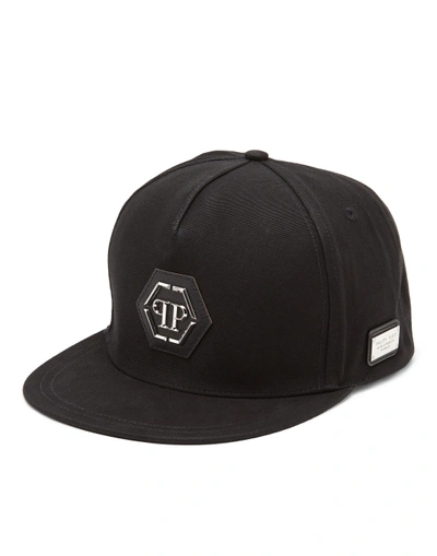 Shop Philipp Plein Baseball Cap Simple-black/nickel